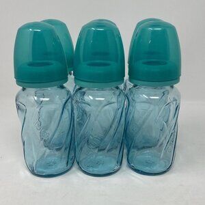 Kids Blue Glass Bottles Set